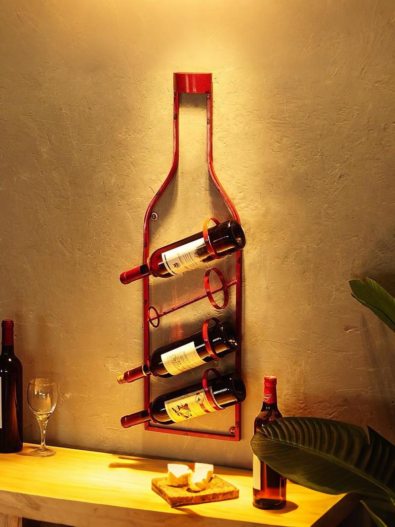 철제 벽장식 레트로 장식품 벽걸이 액자 식당 술집 카페 레드 - 상세 이미지 3