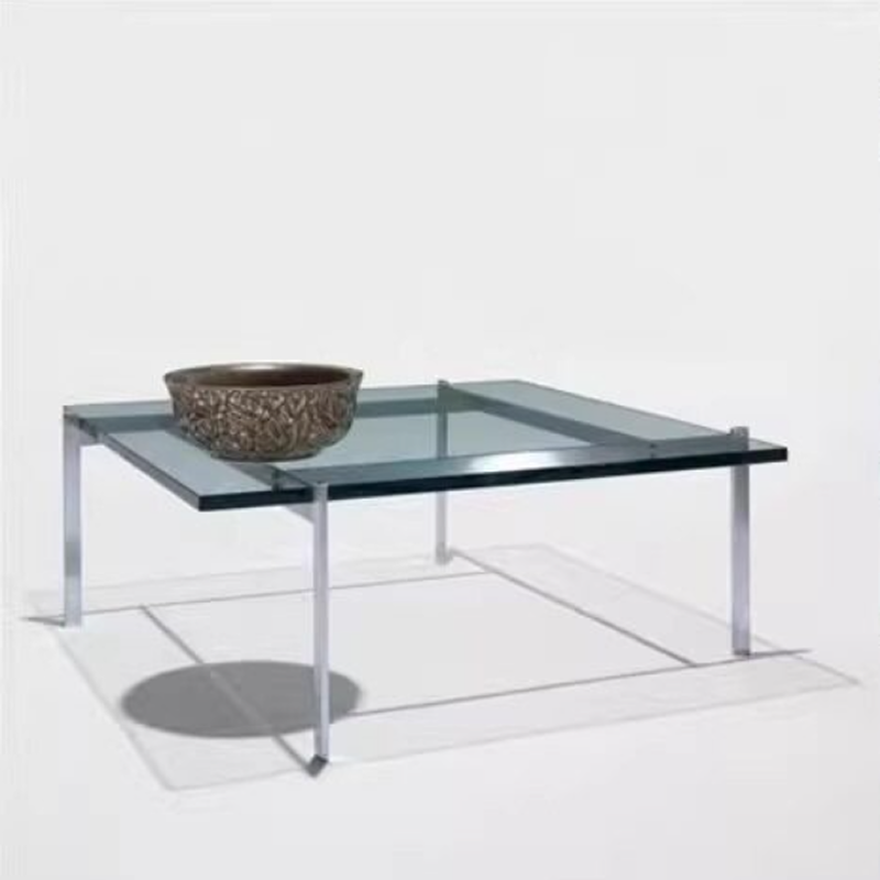 루시드 강화유리 거실 사각 테이블 Lucid Table 70cm