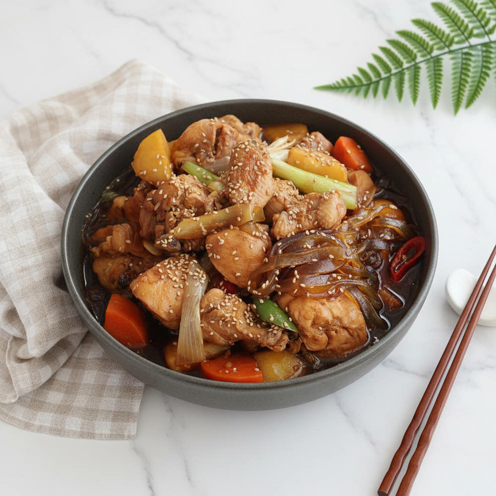 닭다리만넣은 찜닭 갈비맛 500g