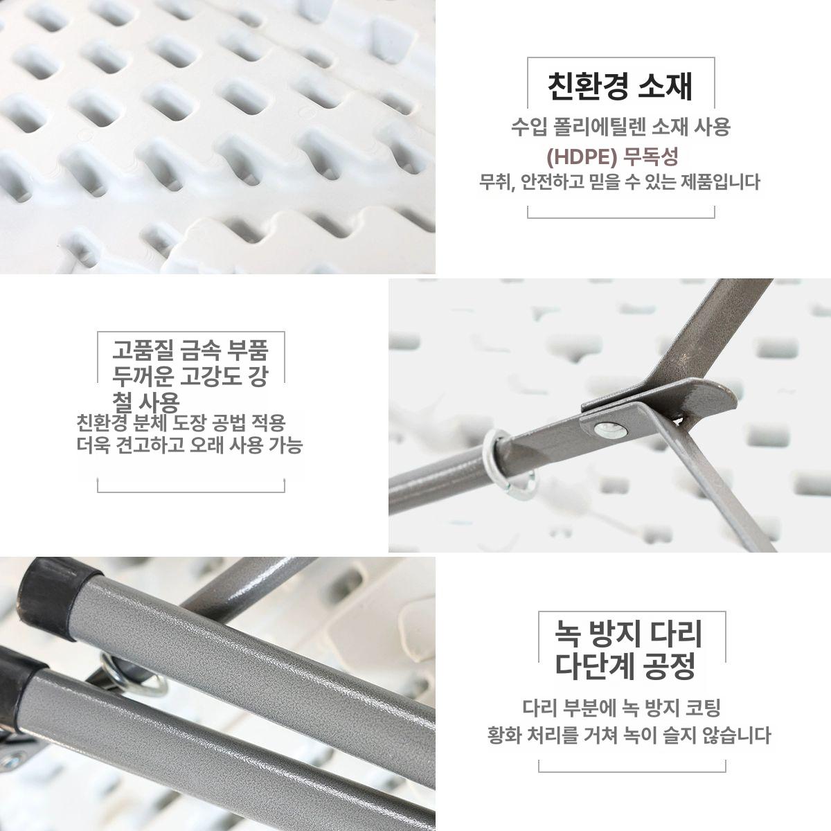 접이식 매대 플리마켓 야시장 가판대 바퀴달린 전시 철제 1.22 접이식 - 상세 이미지 5