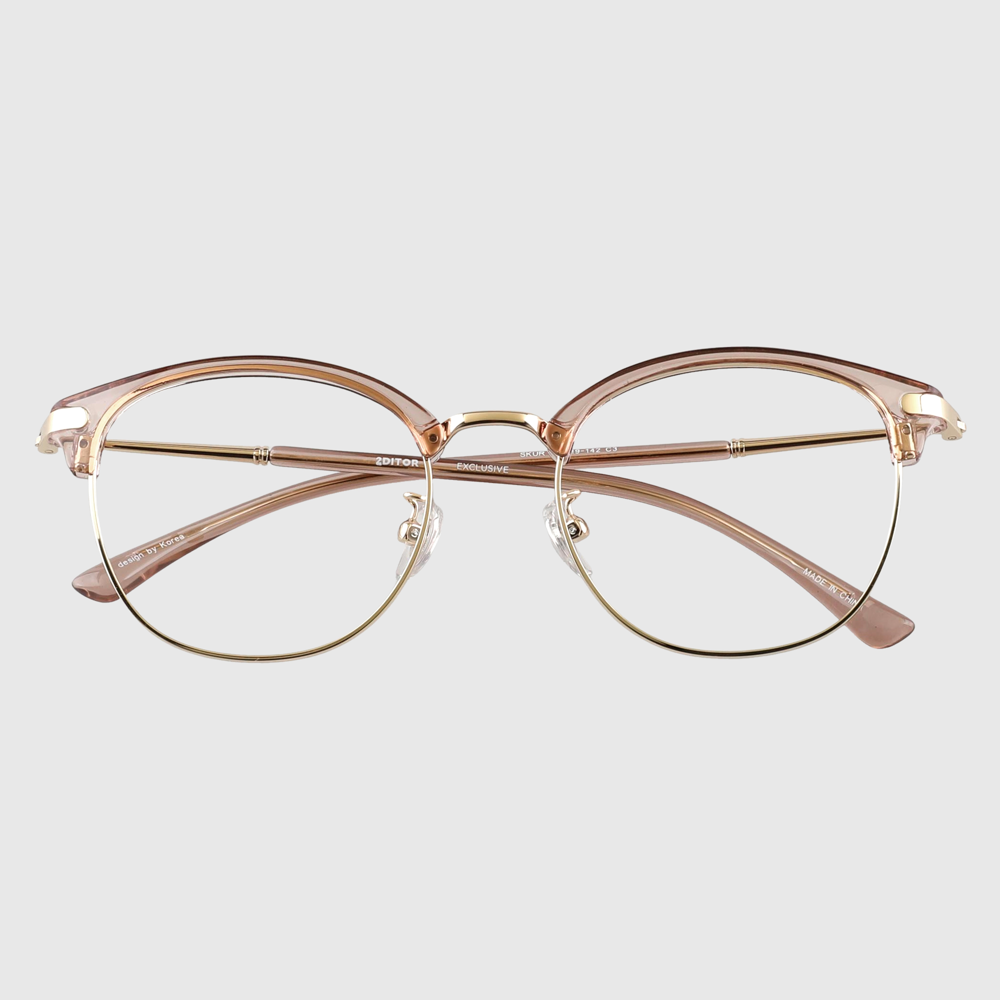 투디터 블루라이트차단 가벼운 반테 프레임 안경테 하금테 반뿔테 SKUR 상세 이미지 8