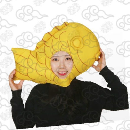 daparang 붕어빵 모자 특이한 파티 재미 소품 SNS 인증 사진 촬영 이벤트 행사 축제 용품