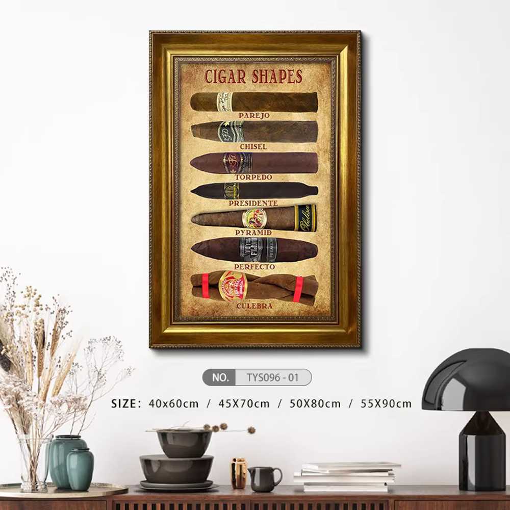 술집 벽액자 빈티지 인테리어액자 복도 꾸미기 포스터 40x60cm 프레임+유화캔버스TYS120-1 - 상세 이미지 3