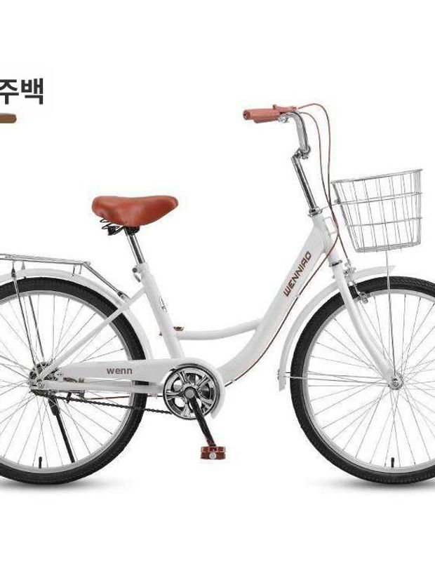 바구니 자전거 클래식 타이어 20인치 단단 A. 체리블라썸핑크 22inch - 상세 이미지 5
