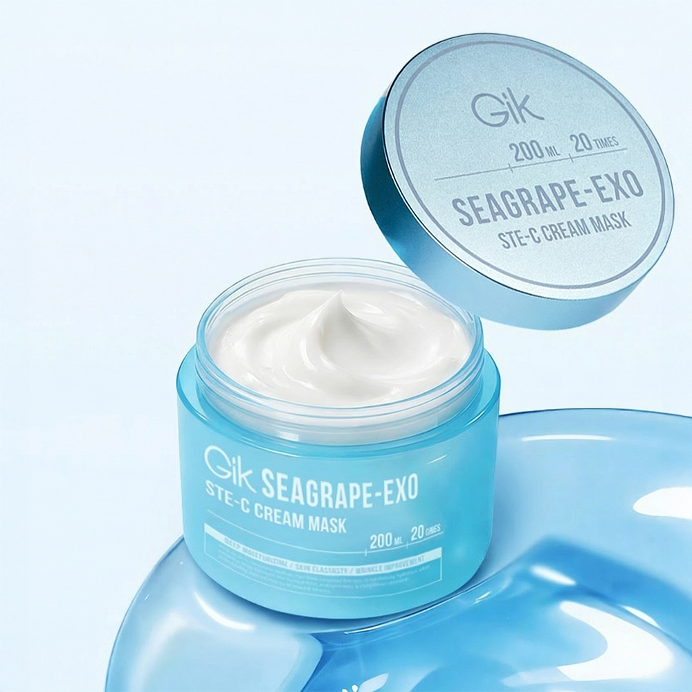 GIK 시그레이프 엑소좀 주름 탄력 보습 슬리핑 집중 크림 마스크 팩 200ml, 1개 - 상세 이미지 4