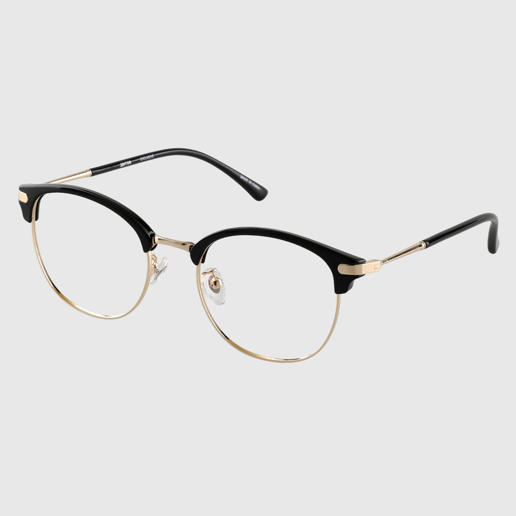 투디터 블루라이트차단 가벼운 반테 프레임 안경테 하금테 반뿔테 SKUR 상세 이미지 3