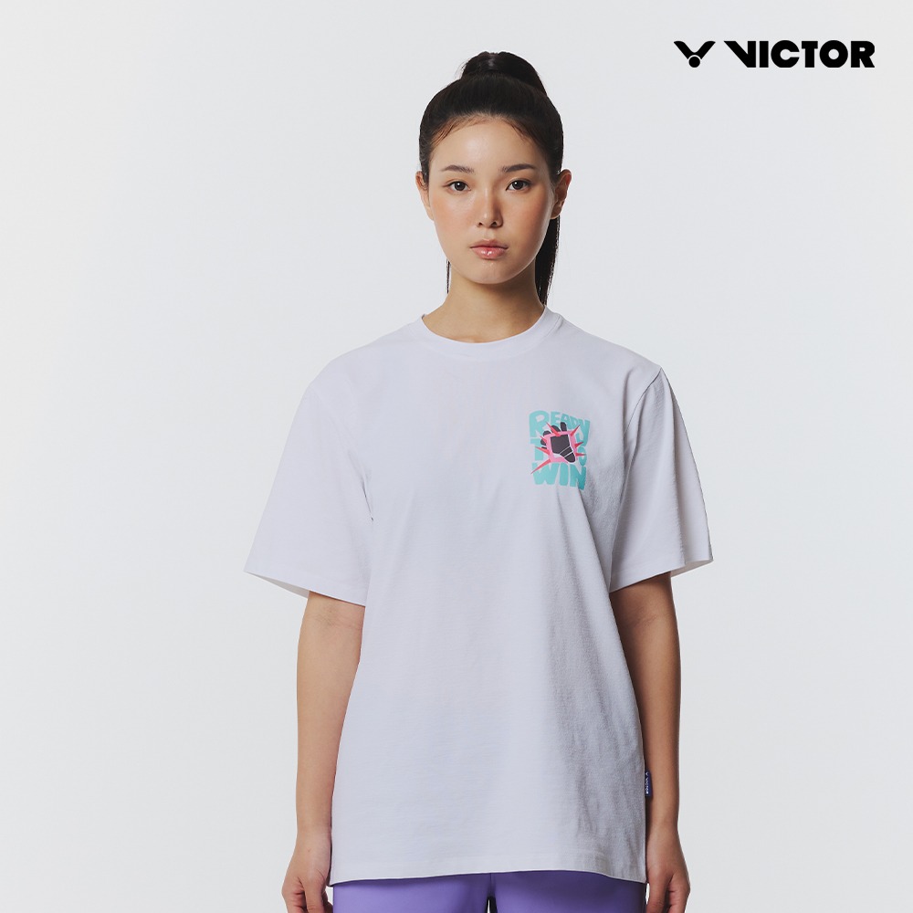 빅터 오버핏 반팔 티셔츠 배드민턴복 남녀공용 VT26ATO205U 2026 SS 아울렛 - 상세 이미지 2
