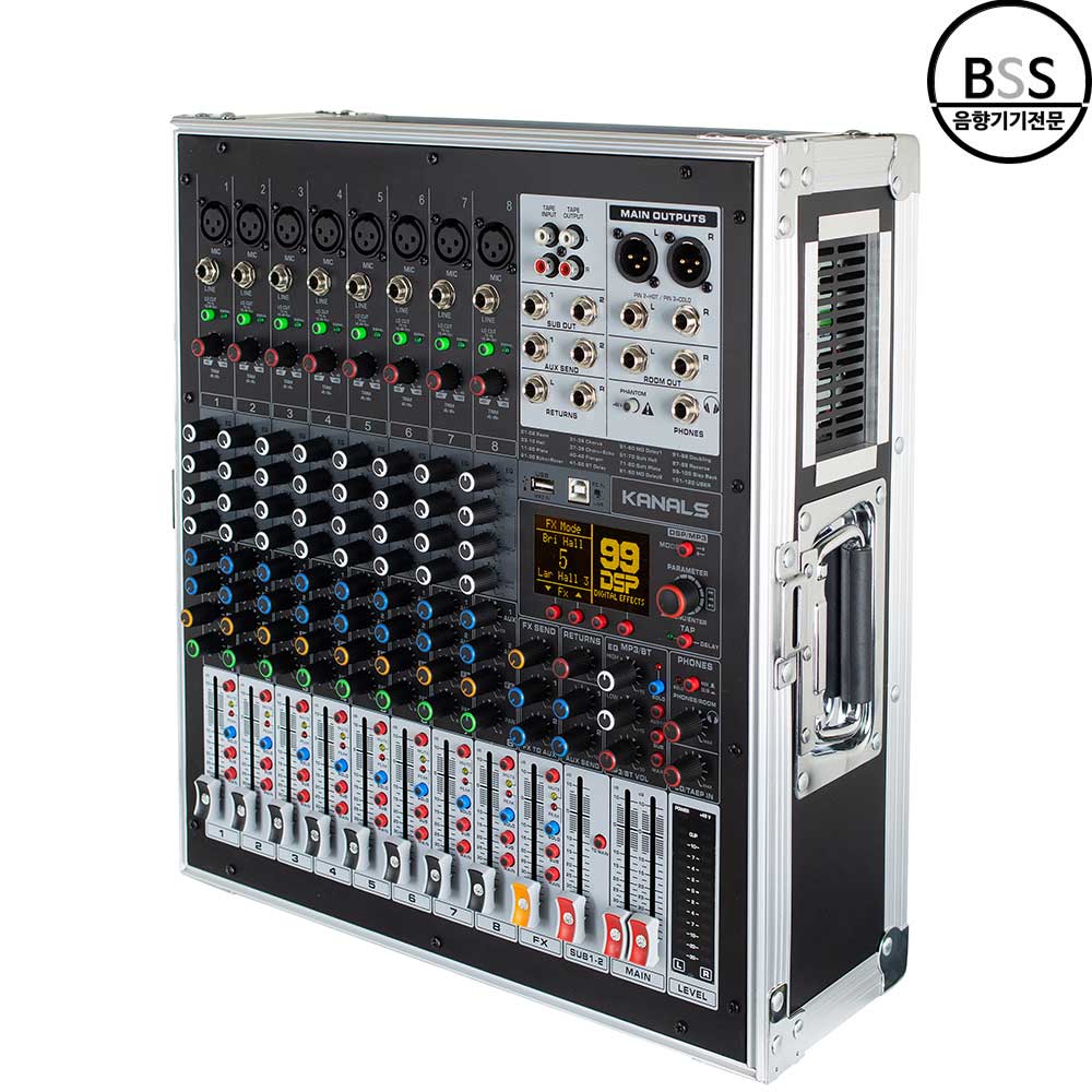 카날스 BKT-1400H 파워드믹서 오디오인터페이스 이동식 하드케이스 일체형 - 상품 이미지