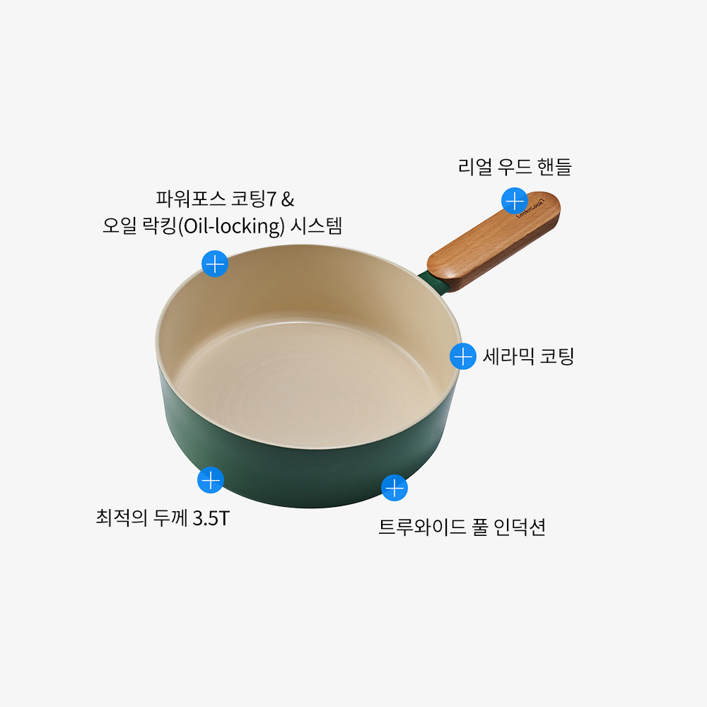 락앤락 슈트 세이지 IH 멀티팬 22cm (CAW2274IH) 상세 이미지 4