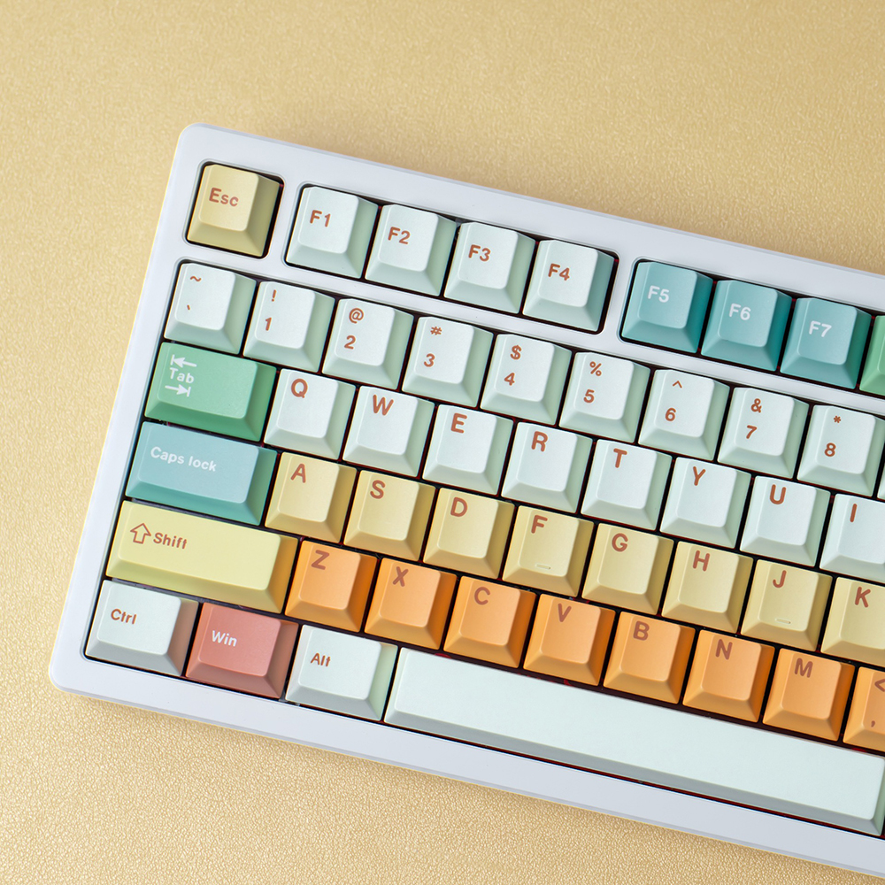 늦봄 한글 키캡 PBT 1.7mm 염료승화 CHERRY 기계식키보드 호환 키캡 - 상품 이미지