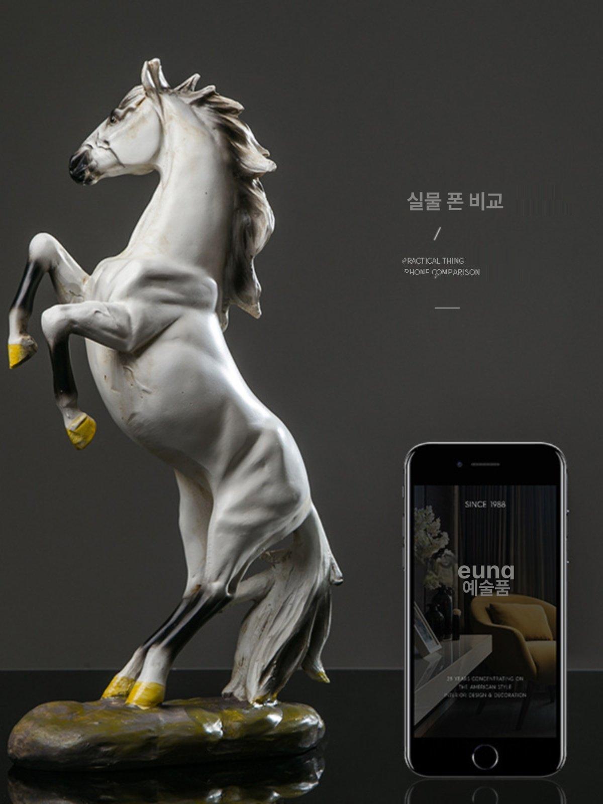 말 모형 조각상 집들이 현관 달리는말 거실 공예 문 소품 풍수 달라호스 장식 개업 사업운 - 상세 이미지 4