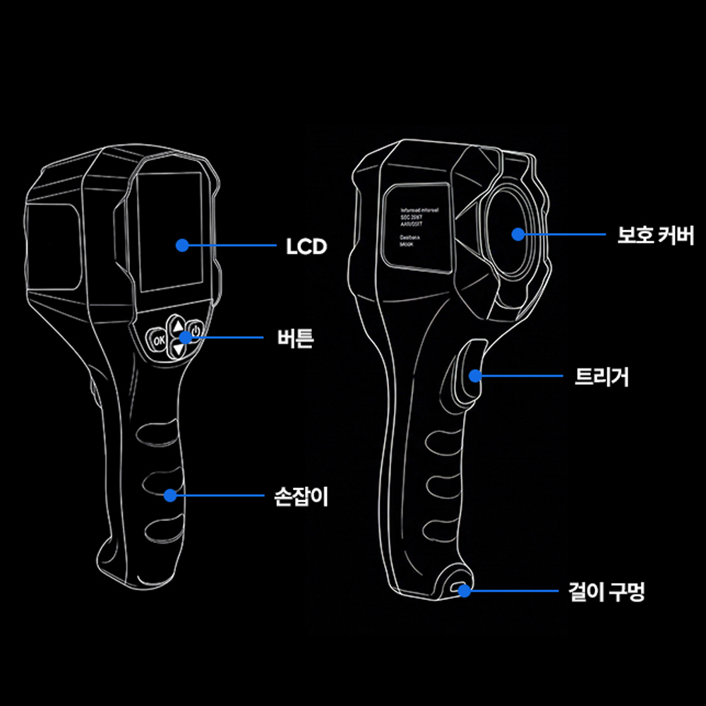솔리드 휴대용 열화상카메라 열상 누수탐지기 산업용 S-HT24 이미지 4