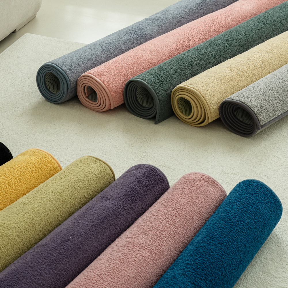 인룸 플레인 소프트 사계절 거실 러그 카페트 그레이, 200x250cm