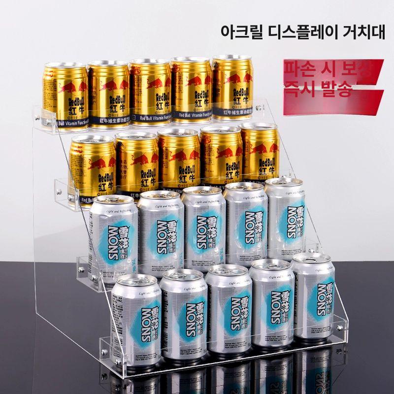 음료수 트레이 탄산음료 디스펜서 냉장고 음료 정리 캔 5칸 높은형 내부폭7cm - 상세 이미지 2