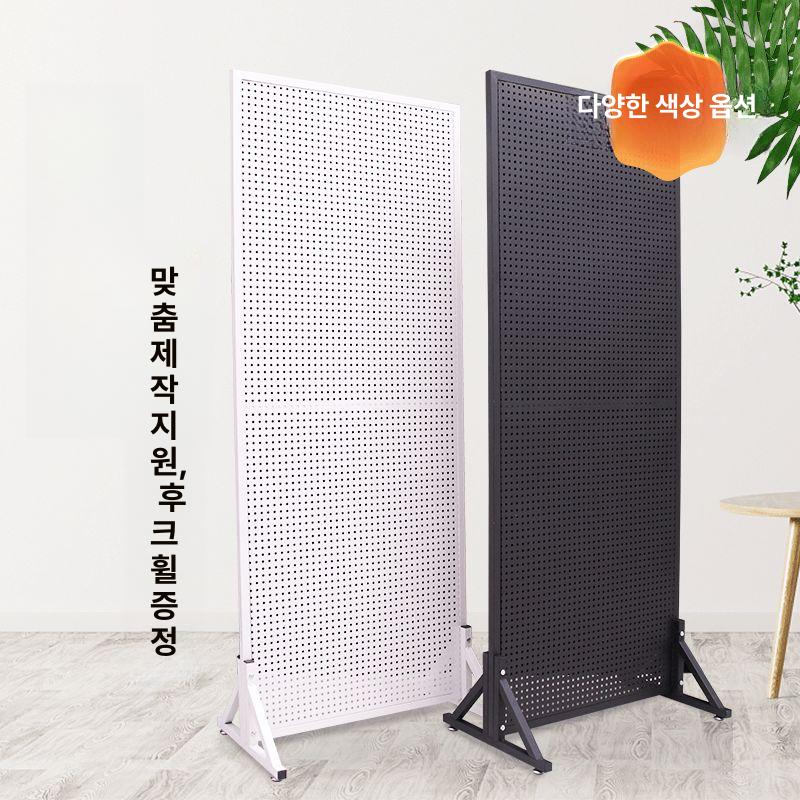철제 파티션 원룸 전시 진열대용 공간분리 가림막 바퀴형 블랙 50 양면 100 바퀴 10cm 20개 - 상세 이미지 2