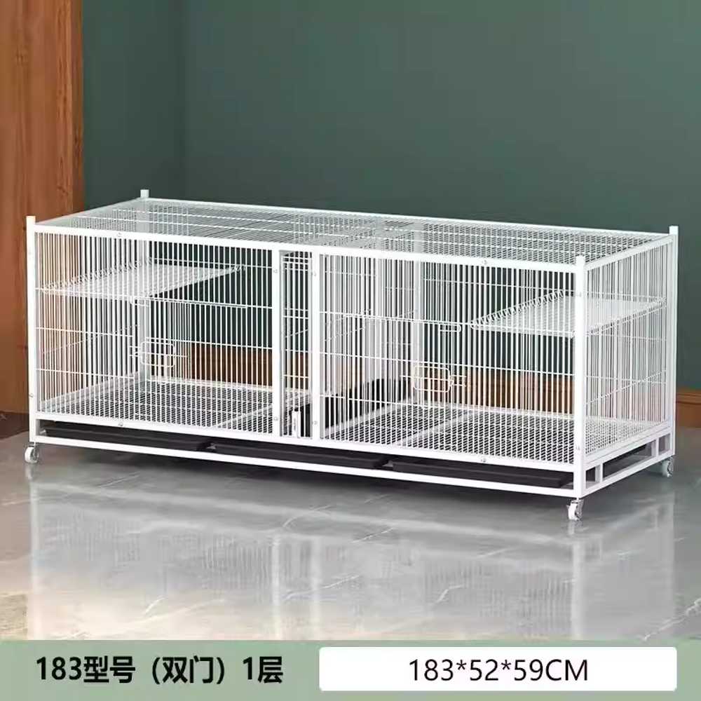 대형새장 앵무새 철장 집 소동물 잉꼬 둥지 이동 랙 110x70x65cm 트레이 포함 이미지 8