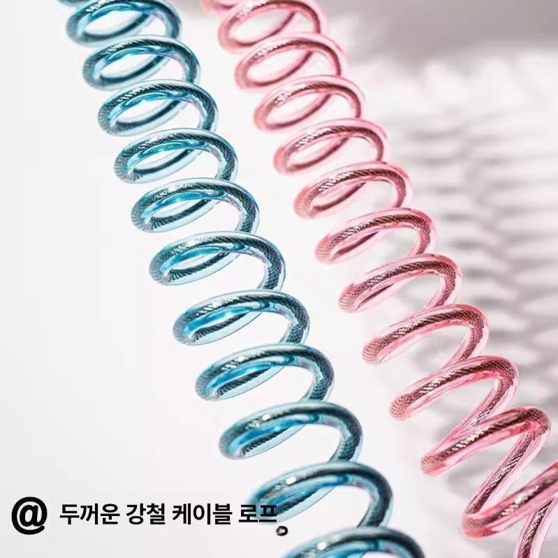 캐리어 잠금장치 도난 방지 케이블 와이어 체인 잠금 센서자석모델 심플 블루 - 상세 이미지 5
