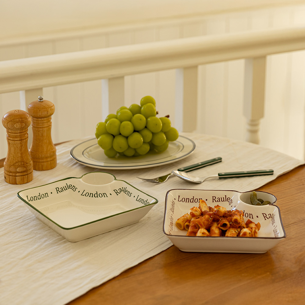 1+1 로렌스 런던 만두접시 세트 제품 이미지