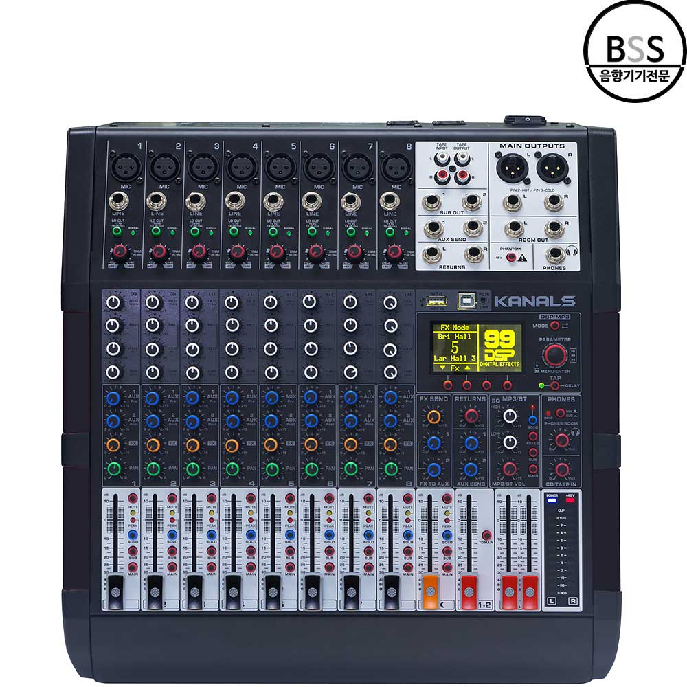 카날스 BKT-1400 파워드믹서 오디오인터페이스 개척교회 학교 행사 종교 댄스학원 - 상품 이미지