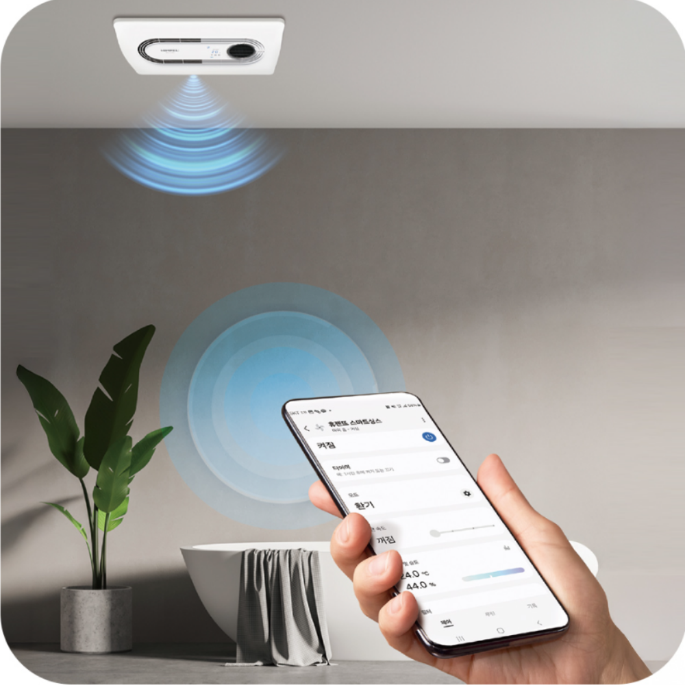 힘펠 휴젠뜨2 IoT FHD2-C150P 욕실 화장실 제습 온풍 복합환풍기 휴젠트 자가설치 - 상품 이미지