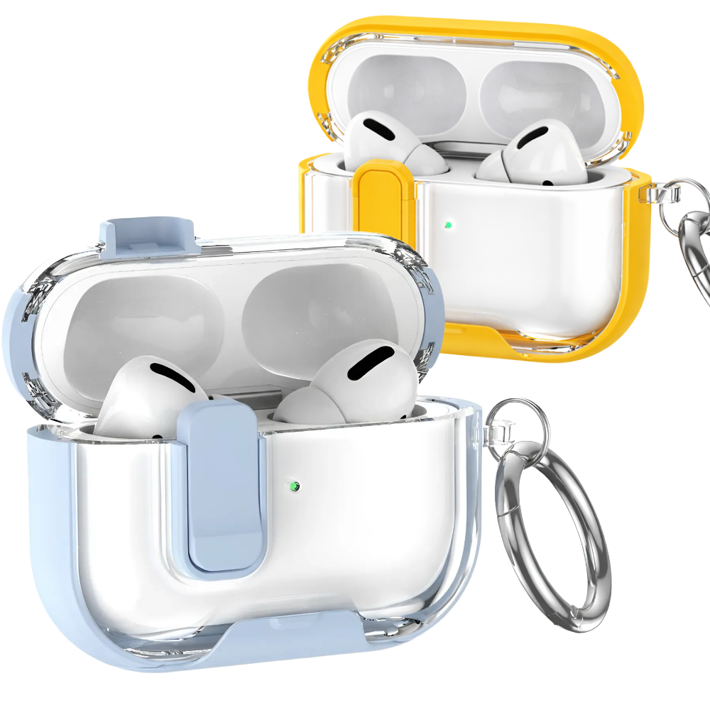 에어팟 프로3 케이스 범퍼 클리어 분실방지 락 잠금 투명 각인 제품 이미지