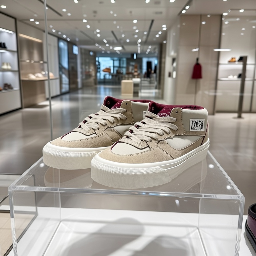 VANS 프리미엄 하프캡 리이슈 33 스니커즈 남녀공용 VN000ECQ2N1 - 상품 이미지