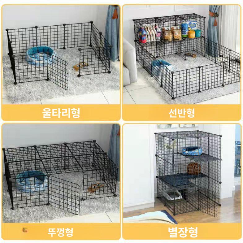 강아지 실내용 격리장 펜스 이동식 애견 칸막이 접이식 10개 기타 - 상세 이미지 5