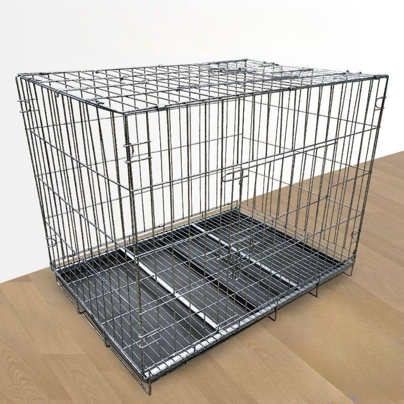 대형견 케이지 철제 하우스 펜스 울타리 격리장 접이식 70x너비 50x높이 60cm - 상품 이미지