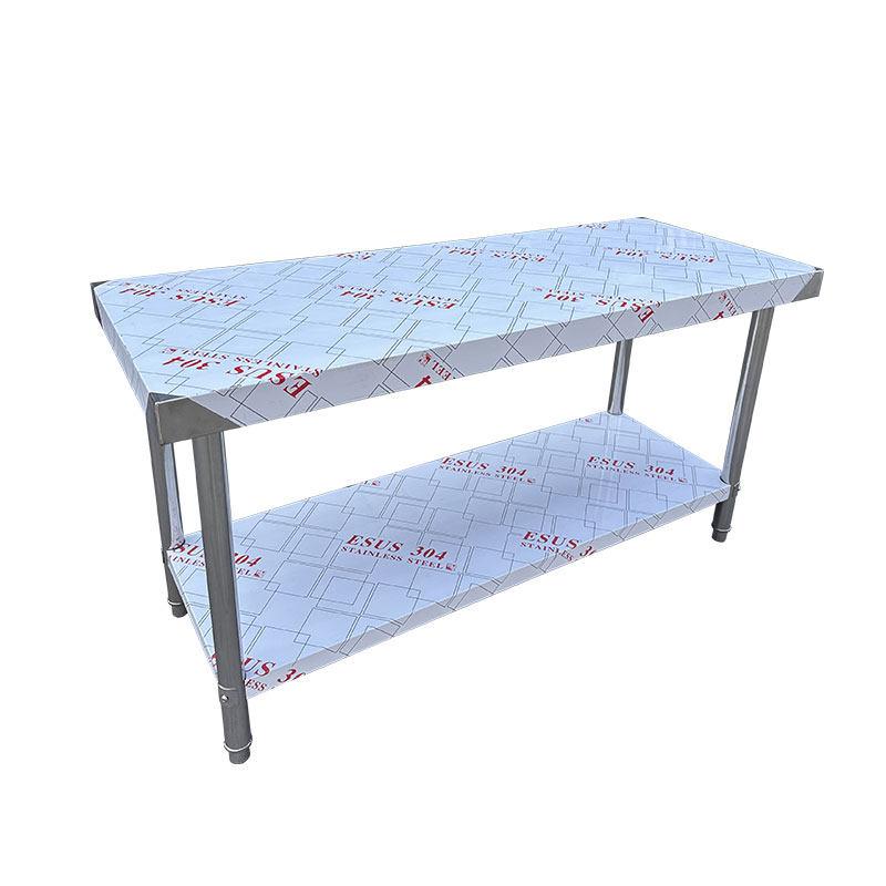스텐 작업대 보조선반 스테인리스 선반 업소용 수납선반 1.2mm 단층 작업대 100x60x80cm - 상세 이미지 4