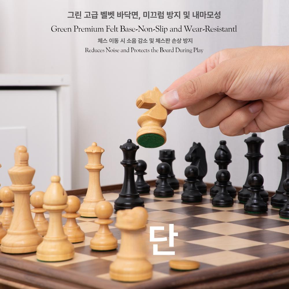원목 상품 세트 체스게임 단일 입문자용 장식용 배우기 내추럴 월넛 우드 서랍 스타일 - 상세 이미지 4