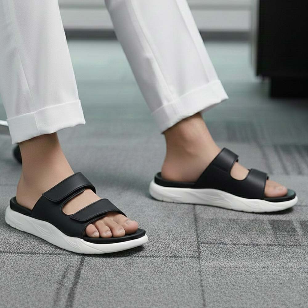 푹신한 기능성 빅사이즈 병원 키높이 근무화 벨크로 간호화 슬리퍼 - 상세 이미지 5