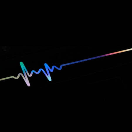 프리즘 심전도 스티커 심전도 라인스티커 차량스티커