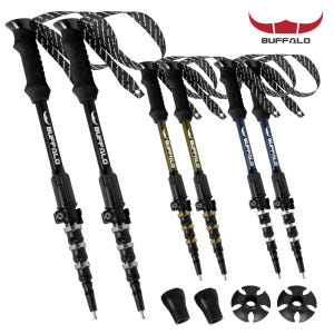 버팔로 5단 원터치 등산스틱 써밋엑스 2개세트 두랄루민 7075 한국생산 운동러 솔직 후기 | 실사용 리뷰 - 상품 이미지 1