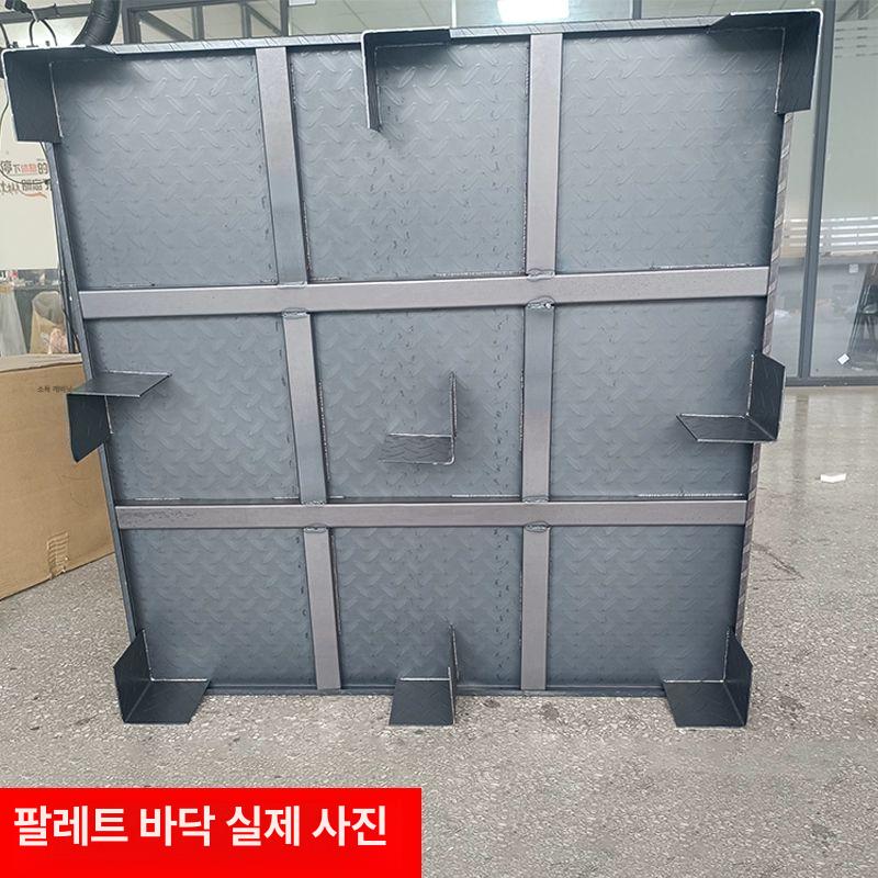 바닥 철제 파렛트 스틸 운반 대형 중량 메쉬 고하중 창고 적재 화물 스택 - 상세 이미지 3