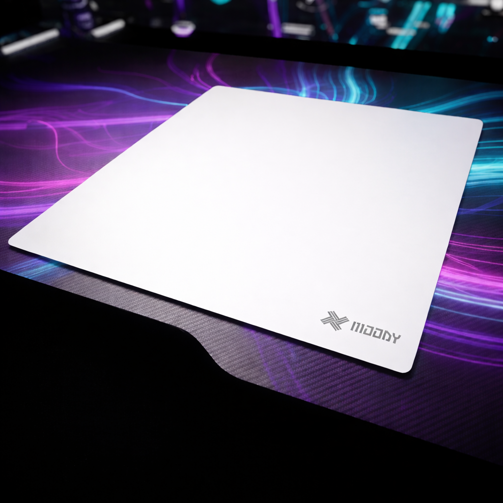 Moody 무디 강화유리 게이밍 마우스패드 대형 450x400 화이트 제품 이미지