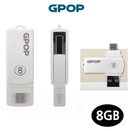 GPOP OTG USB 플래쉬 USB 드라이브 메모리 8G