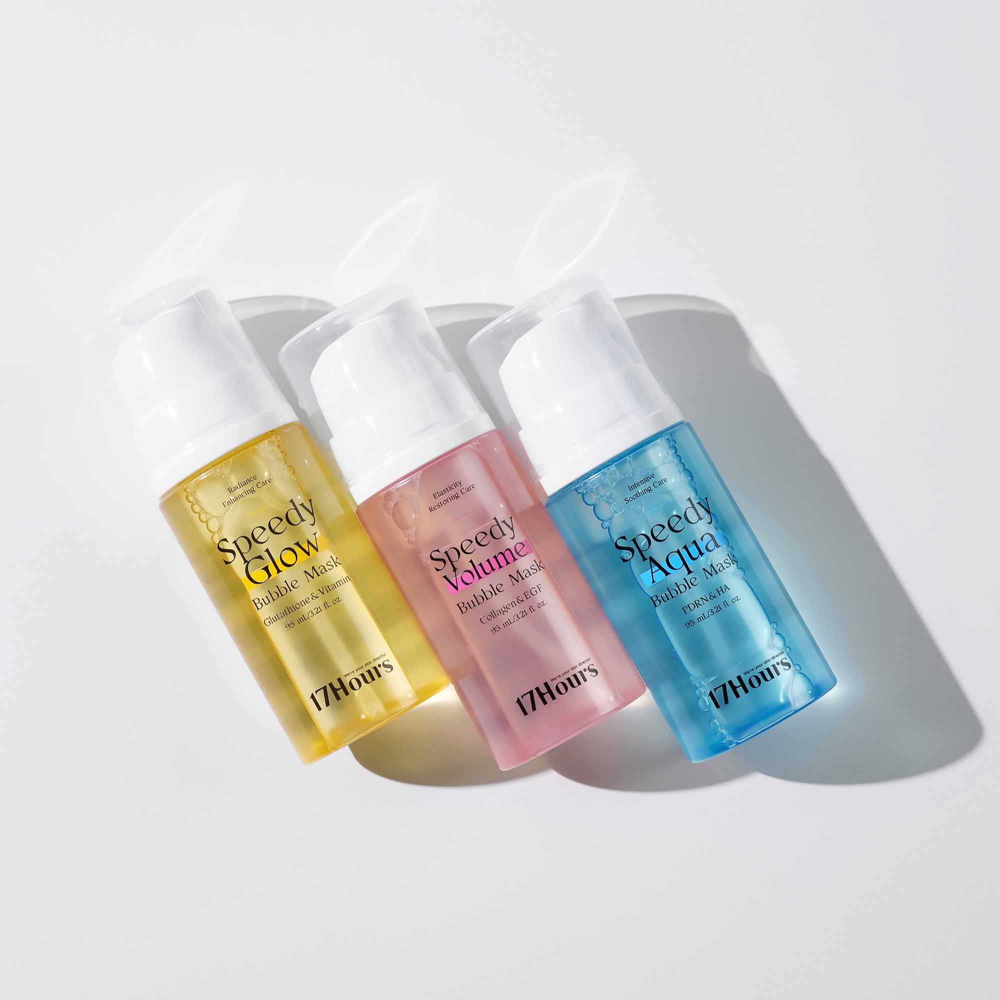 17아워즈 20초 버블팩 3종 속보습 화잘먹 버블세럼 아쿠아, 95ml, 1개 이미지 3