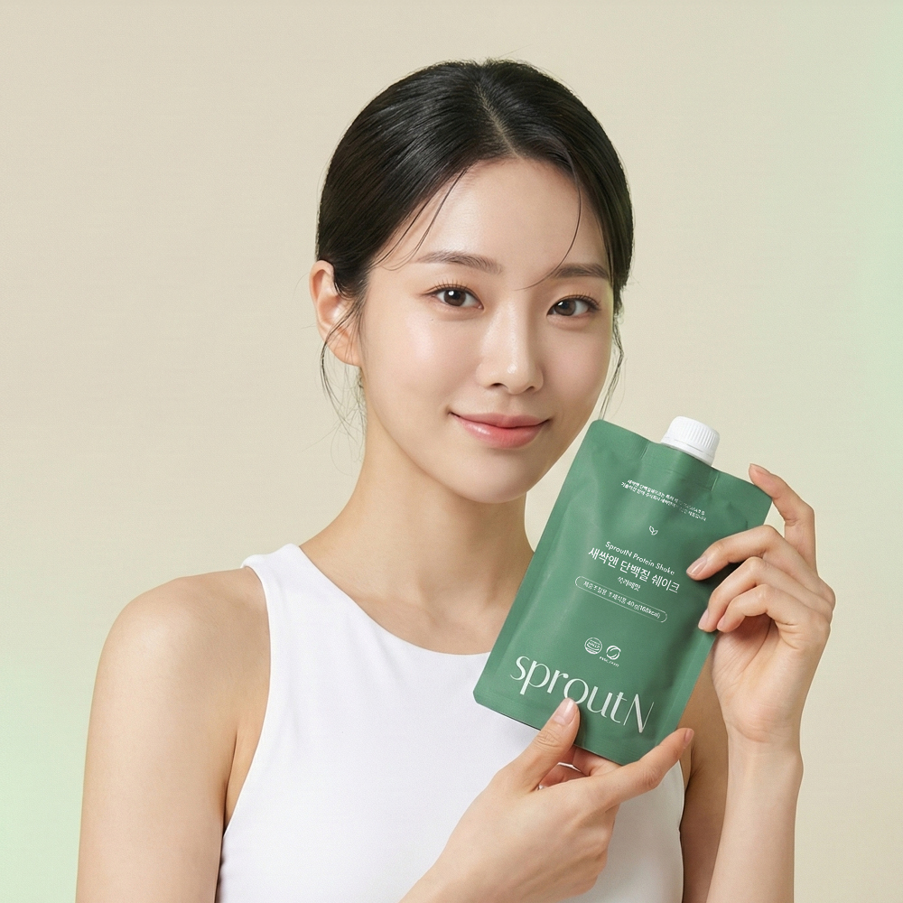 새싹앤 식사대용 단백질쉐이크 파우치 프로틴 파우더 쑥라떼맛, 40g, 5개 이미지 6