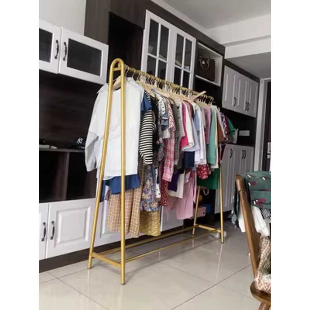 웨딩드레스 행거 골드 옷걸이 스탠딩 롱드레스 한복 100x180cm - 상세 이미지 5
