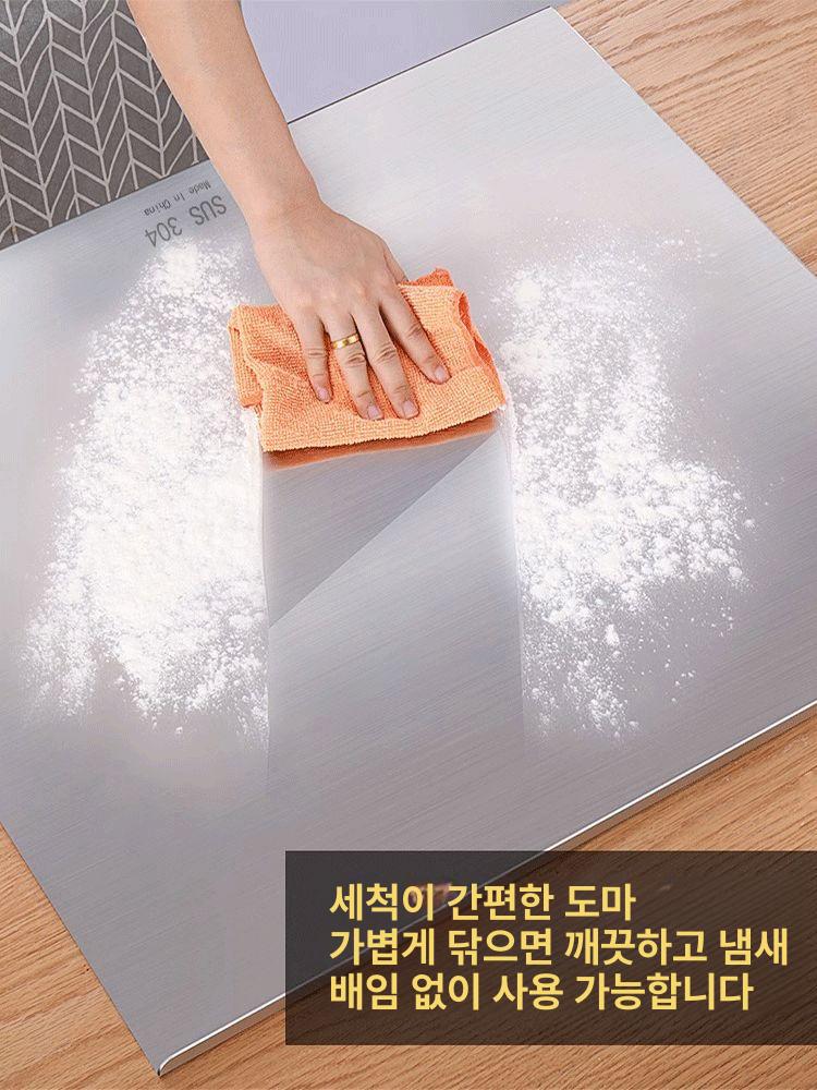 상판 가정용 업소용 스텐 크랙보수 조리대 교체 원룸 SUS304 깊이40길이40cm 1.5mm - 상세 이미지 4