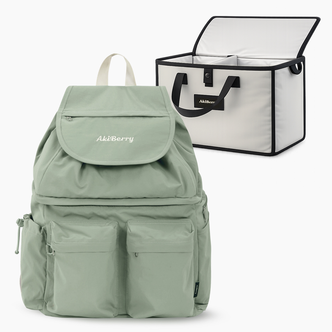 아키베리 몽프레 레나백 / 기저귀가방 백팩 보냉이너백 포함 시그니처