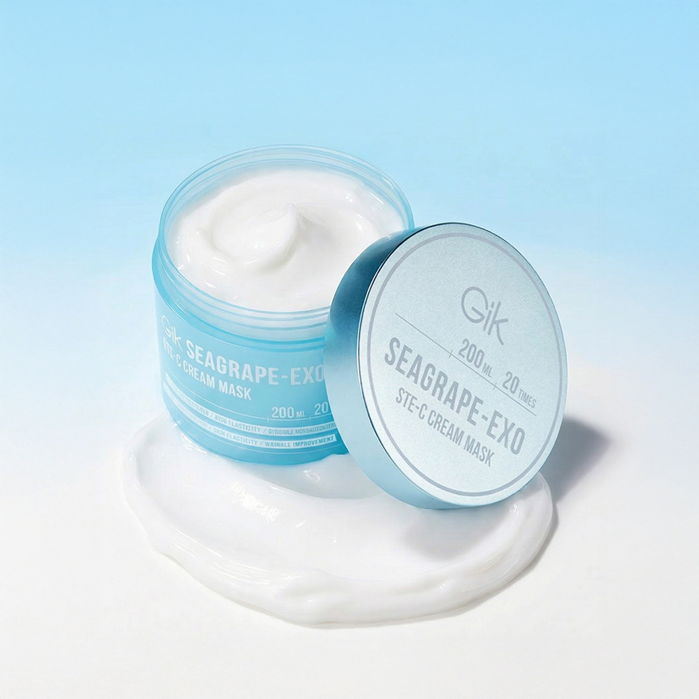 GIK 시그레이프 엑소좀 주름 탄력 보습 슬리핑 집중 크림 마스크 팩 200ml, 1개 - 상세 이미지 3