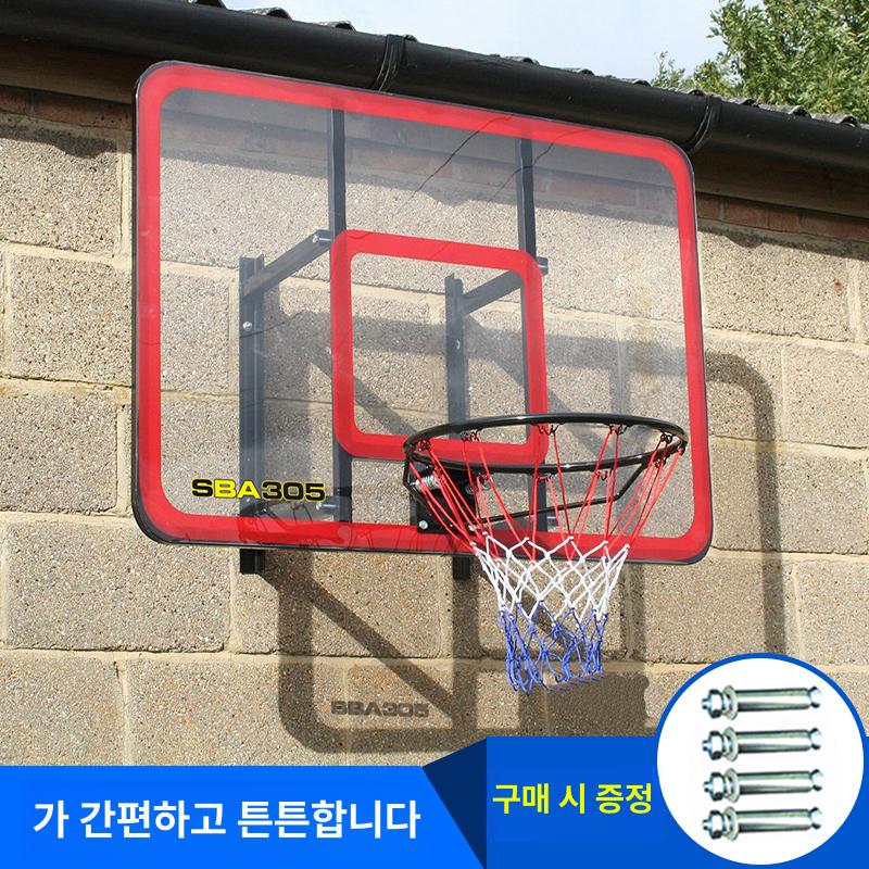 벽걸이 농구골대 농구백보드 높이조절 벽설치 체육관 실내 농구대 - 상세 이미지 3