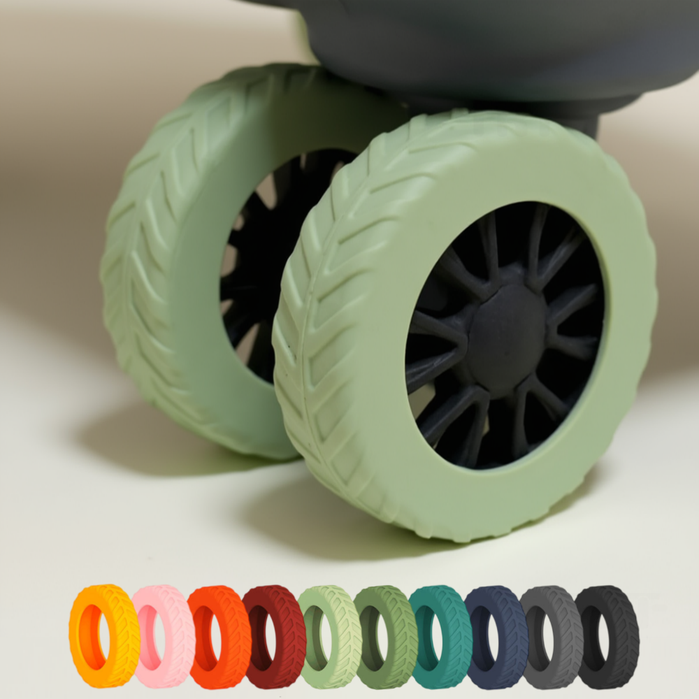 1+1 휠핏 무소음 캐리어바퀴커버 실리콘 보호커버 휠 덮개 16P 제품 이미지