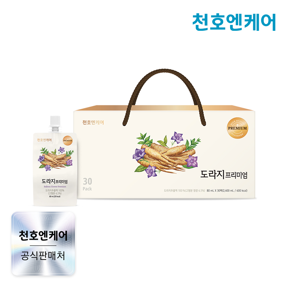 천호엔케어 국산 생 약도라지 진공농축 도라지 프리미엄 80ml x 30개입 제품 이미지
