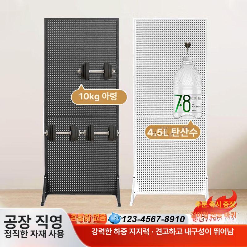 철제 파티션 원룸 전시 진열대용 공간분리 가림막 바퀴형 블랙 50 양면 100 바퀴 10cm 20개 - 상세 이미지 3