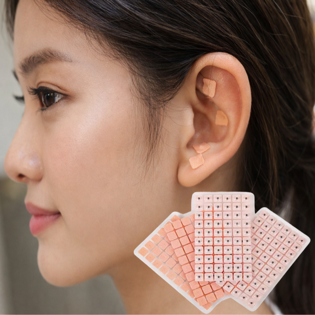 귀지압패치 600개 2세트 귀지압점 스티커 콩알 붙이는 테이프 이어 테라피 마사지 지압 - 상품 이미지