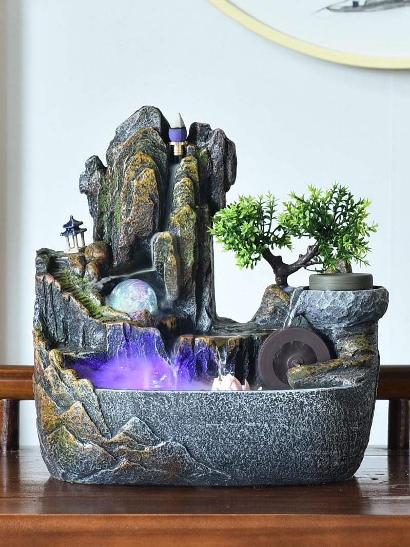 실내 분수대 사무실용 분수 집들이 실내분수 사무실분수 산명수수 중형 35 x 19x35 - 상세 이미지 3