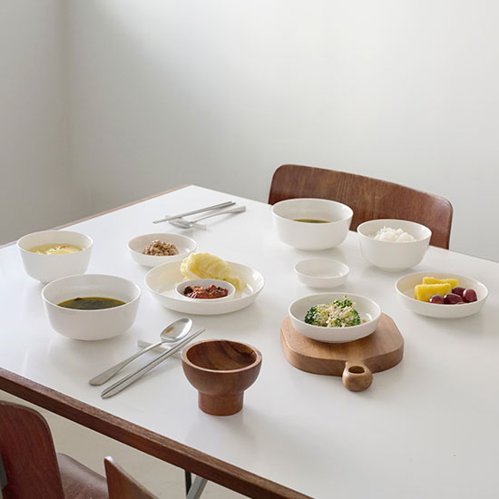 에라토 크림모노 화이트 2인 신혼부부 도자기 그릇세트 12p 결혼선물