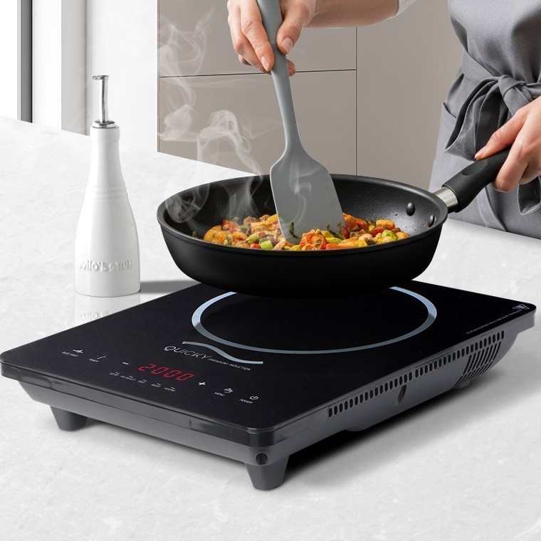 도모아 퀵키 인덕션레인지 업소용 1구전기렌지 소형 캠핑용 여행 스탠딩